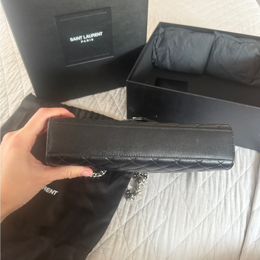 Yves Saint Laurent Black Quilted Shoulder Bag - Picture 6 of 8